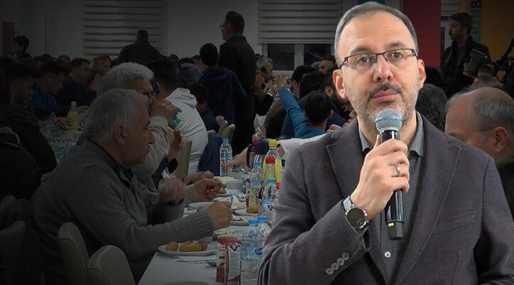 Bakan Kasapoğlu Bursa’da depremzedelerle iftar yaptı