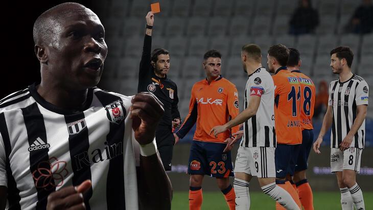 Başakşehir - Beşiktaş maçına Vincent Aboubakar damgası! Hakeme itiraz etti: VAR uyardı, kırmızı kart çıktı