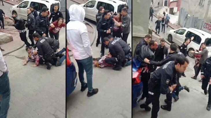 Beyoğlu’nda KADES ihbarına giden polislere hücum