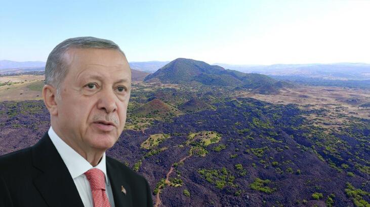 Cumhurbaşkanı Erdoğan imzasıyla Kula Jeoparkı 'kesin korunacak'