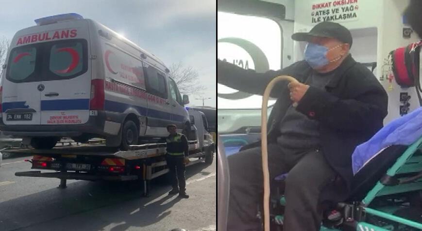 Esenyurt Belediyesine ilişkin ambulans hasta nakli sırasında haczedildi