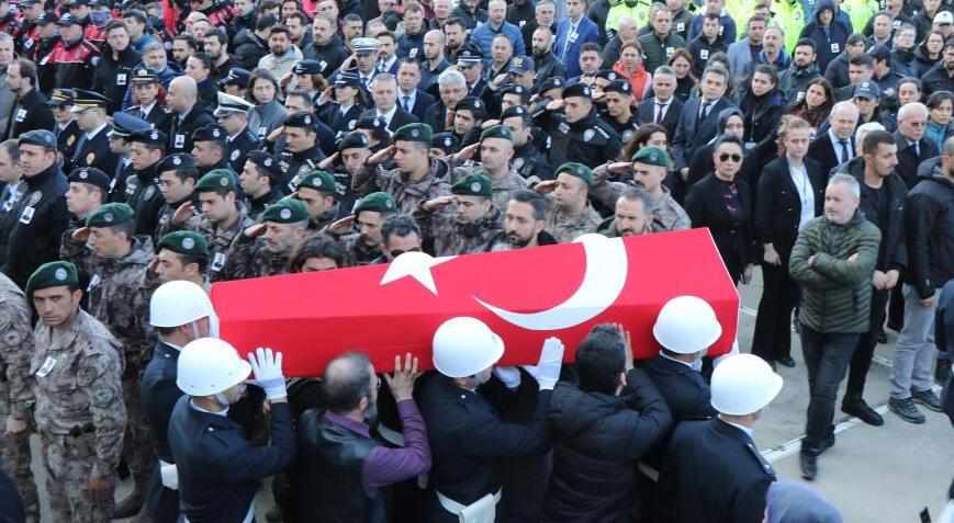 Samsun’da şehit polis Mustafa Cet Traş için merasim