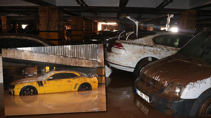 Şanlıurfa'da otoparkı su bastı, 170 araç çıkarıldı