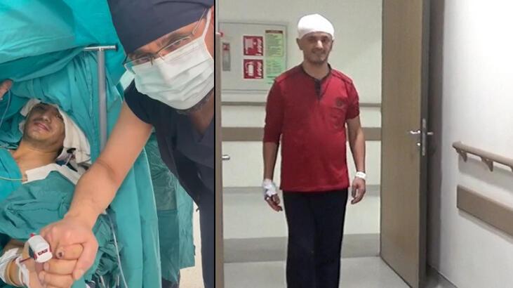 Bursa Kent Hastanesi’nde hastaya şuuru açıkken, beyin tümörü ameliyatı yapıldı