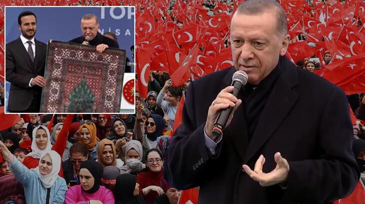 Erdoğan'dan Kılıçdaroğlu'na 'seccade' yansısı: Millet gereken yanıtı 14 Mayıs'ta verecek