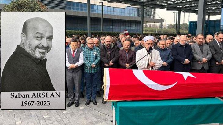 Gazeteci Şaban Arslan için Sabah Gazetesi önünde merasim