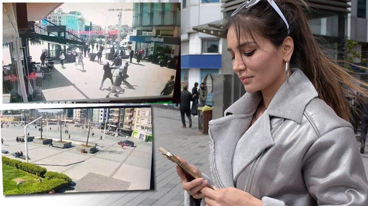 Taksim'de turist bayanın telefonunu kaptı lakin kaçamadı
