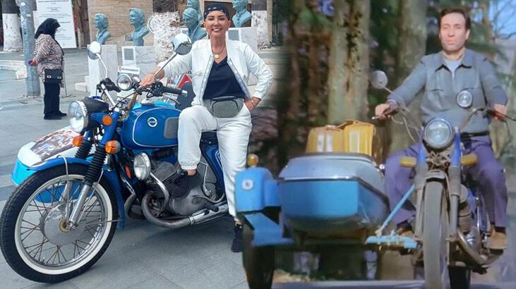 Bahar Öztan'ın duygusal anları! 'Doktor Civanım'daki motosiklete 41 yıl sonra tekrar bindi