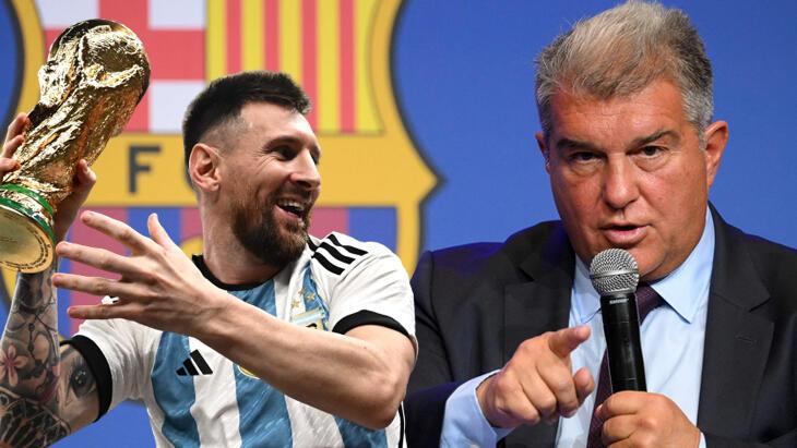 Barcelona Lideri Laporta: 'Kısa müddet evvel Messi le konuştum'