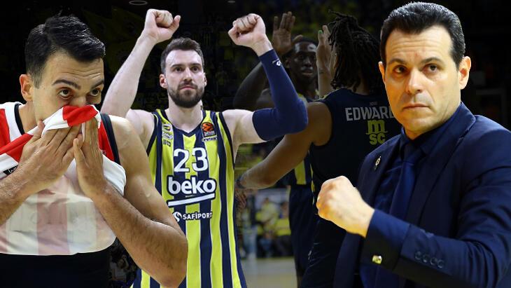 Fenerbahçe Beko, Olympiacos'a karşı pes etmedi! Dimitris Itoudis taraftarla tartıştı, Kostas Sloukas yıkıldı