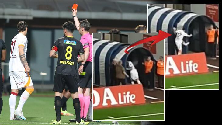 Galatasaray'da Zaniolo çıldırdı! Tünel kapısını tekmeledi