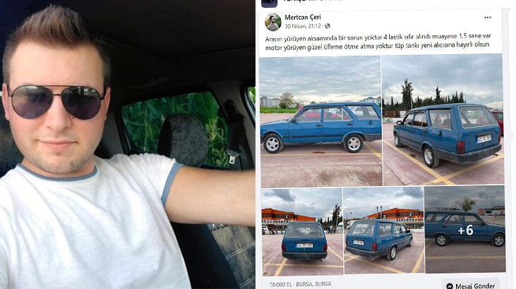 İnternetten satışa çıkardığı arabasıyla yaptığı kazada hayatını kaybetti