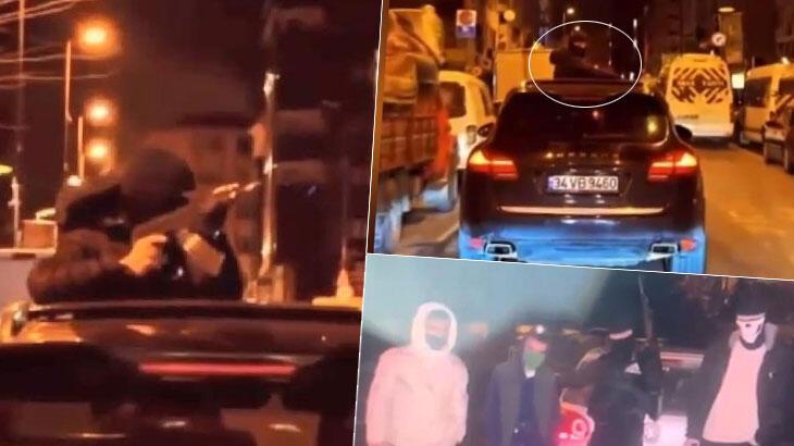 İstanbul'da şok imgeler: Maskeli şüpheliler, uzun namlulu silahlar...