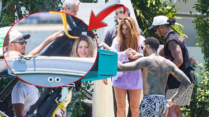 Shakira ve Hamilton aşkı resmileşti! Teknede yakalandılar