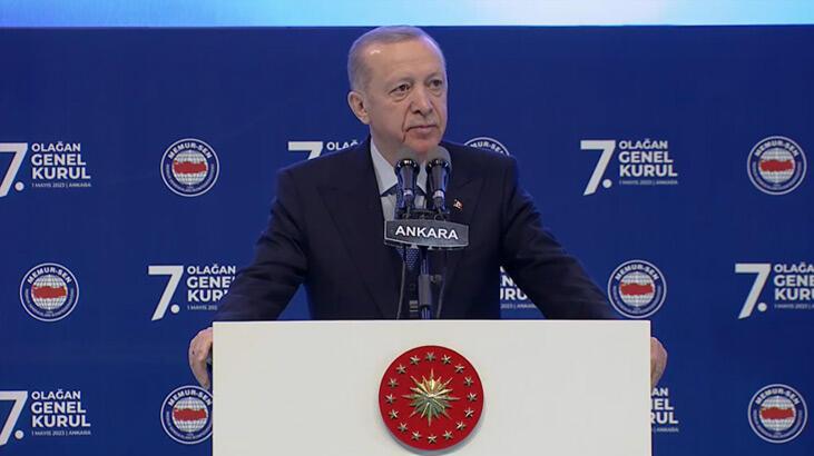 Son dakika... Cumhurbaşkanı Erdoğan, Memur-Sen Genel Şurası'nda kıymetli açıklamalar