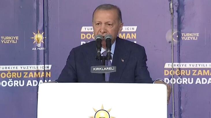 Son dakika... Cumhurbaşkanı Erdoğan'dan Kırklareli'de kıymetli açıklamalar
