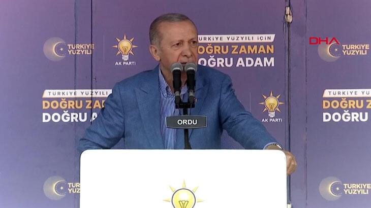 Son dakika: Cumhurbaşkanı Erdoğan'dan Ordu'da açıklamalar