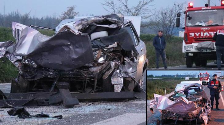 TIR'la çarpışan arabanın şoförü hayatını kaybetti