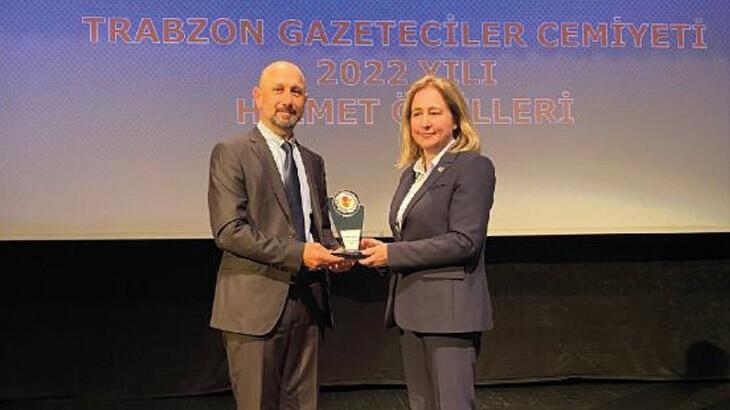 Trabzon Gazeteciler Cemiyeti'nden DHA’ya ödül
