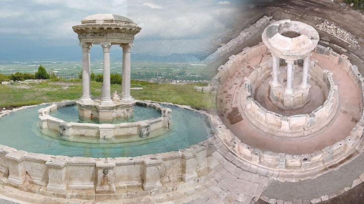 2 bin yıllık antik çeşme, 13 asır sonra tekrar suya kavuştu