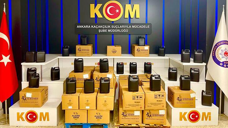 Ankara'da 'sahte içki' operasyonu