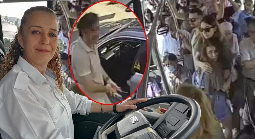 Antalya’da dehşet anları! Bayan otobüs sürücüsünün üzerine bıçakla yürüdü