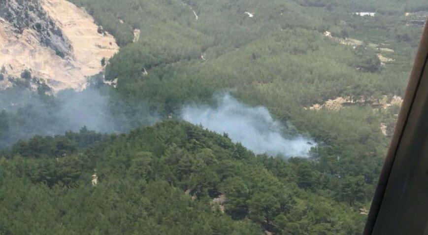 Antalya’da orman yangını! Soğutma çalışmaları sürüyor