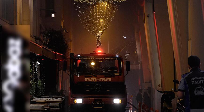 Beyoğlu’nda korkutan yangın! Tadilattaki gece kulübü yandı