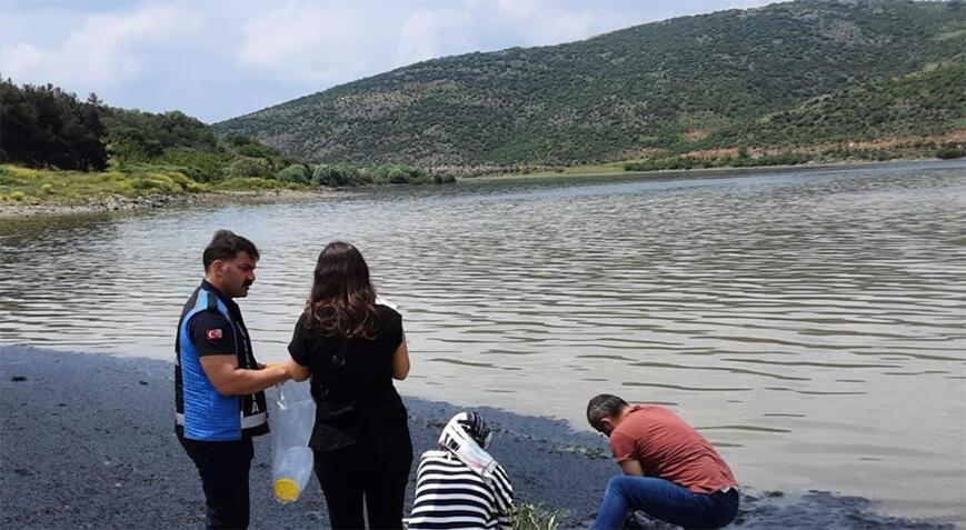 Boğazköy Barajı'nda huzursuz eden görüntü! Siyaha büründü