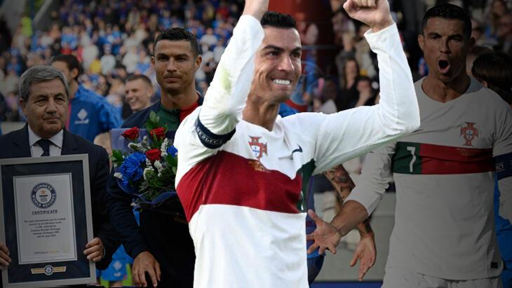 Cristiano Ronaldo, Guinness Dünya Rekorları'na girdi! Attığı gol galibiyeti getirdi