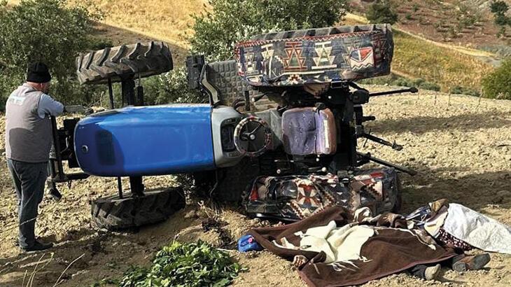 Gaziantep'te traktör devrildi: 3 meyyit