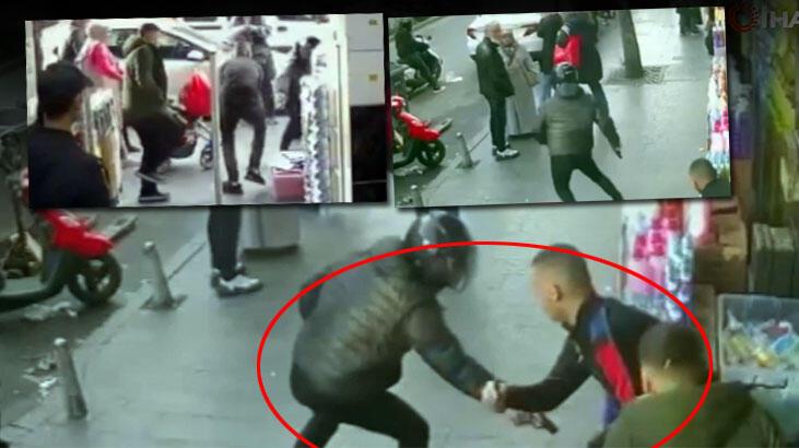 İstanbul’da silahlı atak kamerada: Yanlış adamı vurdu