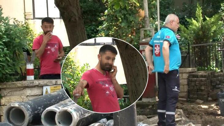 Kadıköy’de doğal gaz borusu patladı, sigarayla başında bekledi