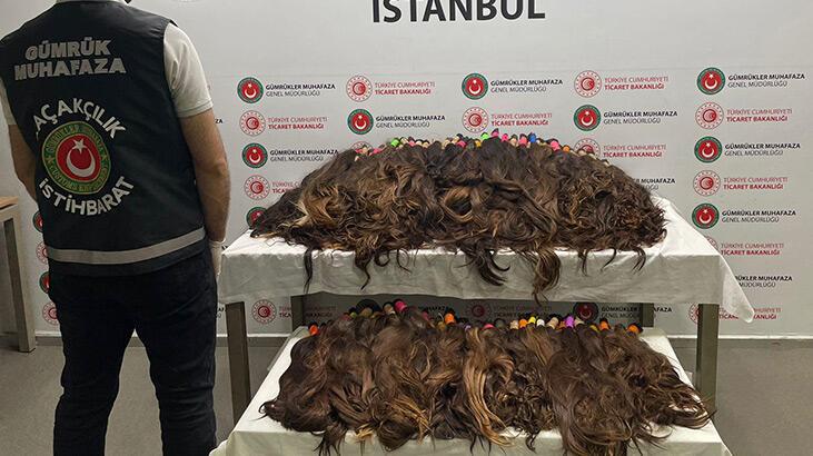 Sabiha Gökçen Havalimanı'nda 68 kilogram insan saçı ele geçirildi