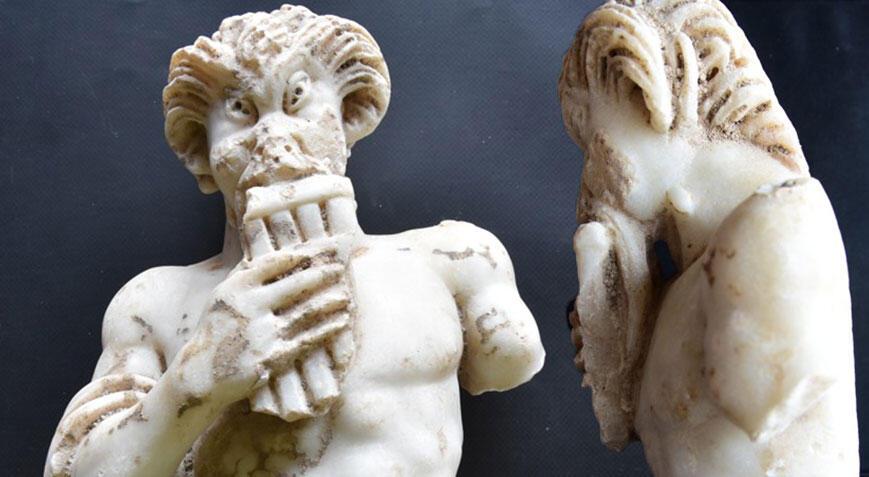 Saraçhane'de 1700 yıllık Pan heykeli bulundu