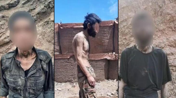 Teslim olan PKK'lı teröristlerin imajı ortaya çıktı! Açlıktan bağırsakları delindi
