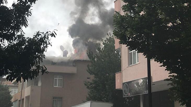 Ümraniye'de mahalleliyi sokağa döken yangın