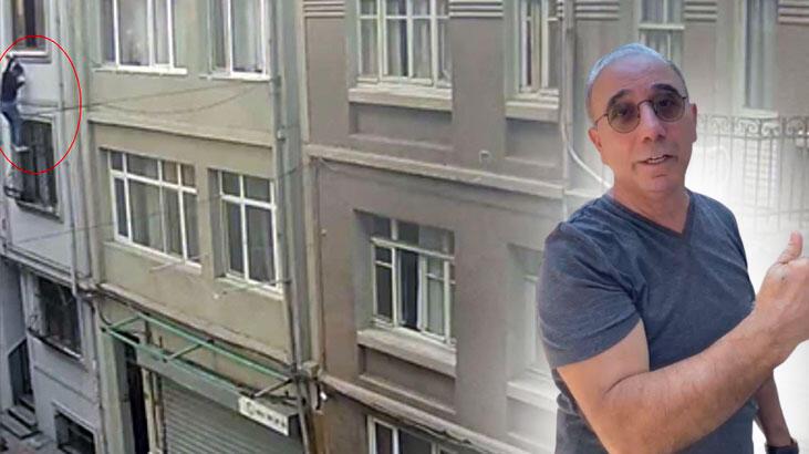 İstanbul’da “örümcek adam” üzere hırsız kameraya yansıdı: Konut sahibiyle karşılaşınca kaçtı