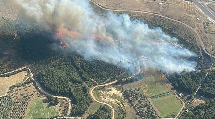 İzmir'de orman yangını! Takımlar müdahale ediyor