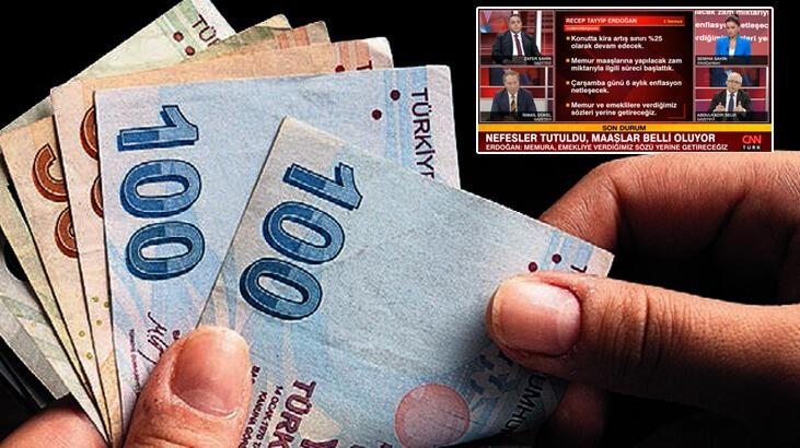 Yeni maaşlar ne kadar olacak? CNN Türk'te memur ve emekli artırımı için oran verildi