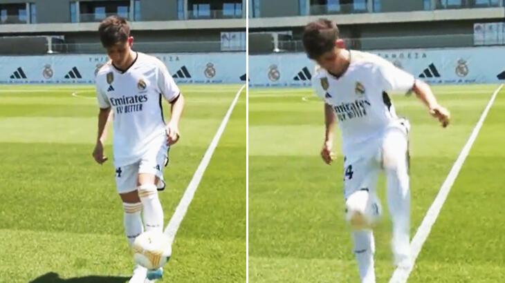 Real Madrid'in yeni transferi Arda Güler alana indi