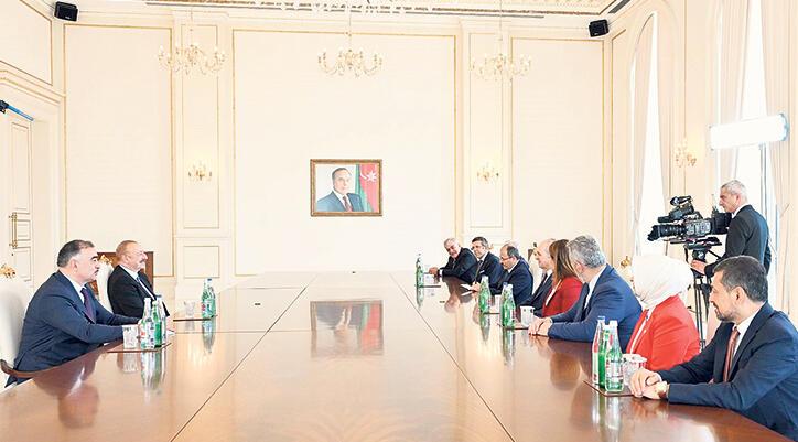 Aliyev, TBMM Lideri Kurtulmuş’u kabul etti