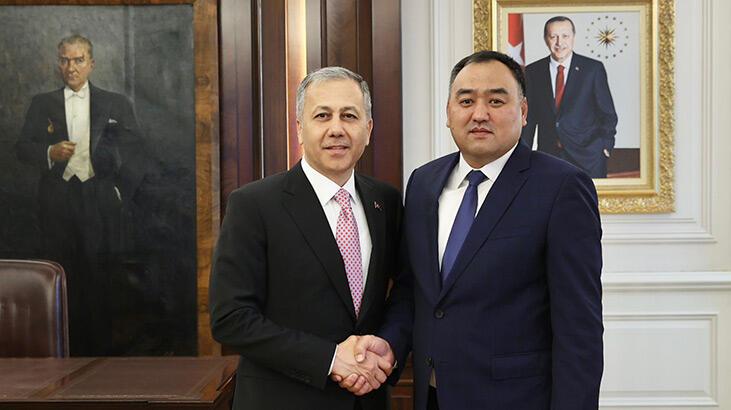 Bakan Yerlikaya, Kırgız mevkidaşı Niyazbekov ile görüştü
