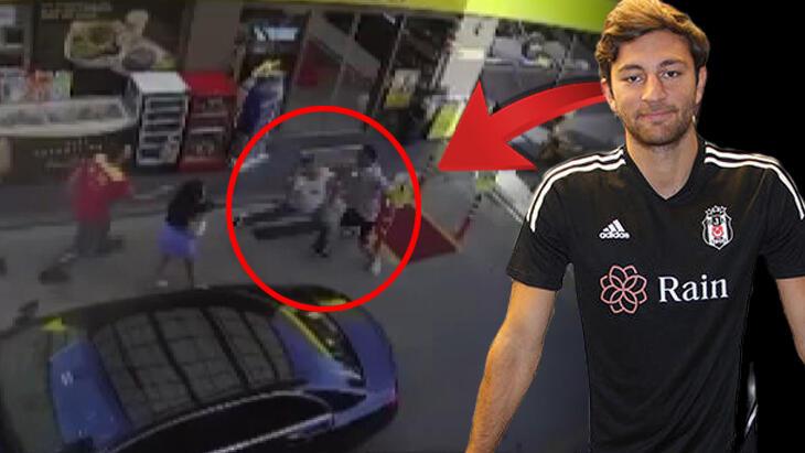 Beşiktaşlı futbolcu Emrecan Uzunhan'ın yaralandığı skandal olayın imajları ortaya çıktı