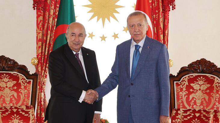Cumhurbaşkanı Erdoğan, Cezayir Cumhurbaşkanı ile görüştü