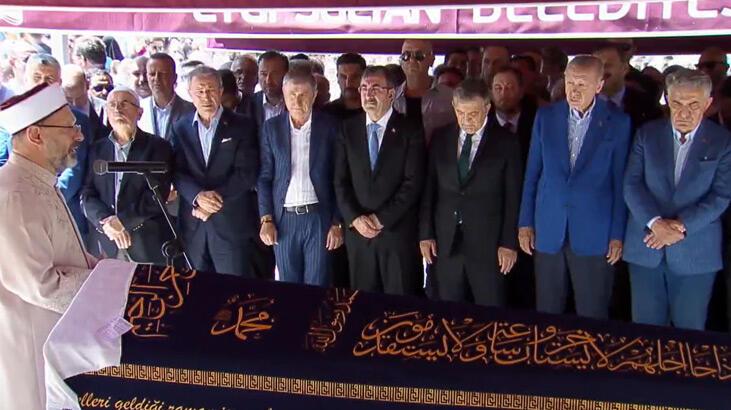 Cumhurbaşkanı Erdoğan Fatma Yazıcı'nın cenaze merasiminde