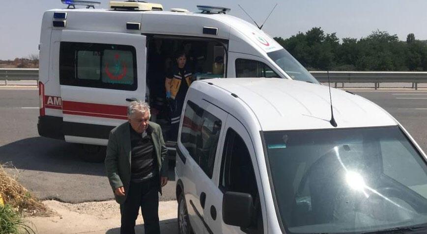 Edirne'de sıcaktan kötüleşen yaşlı adam aykırı istikamete girdi