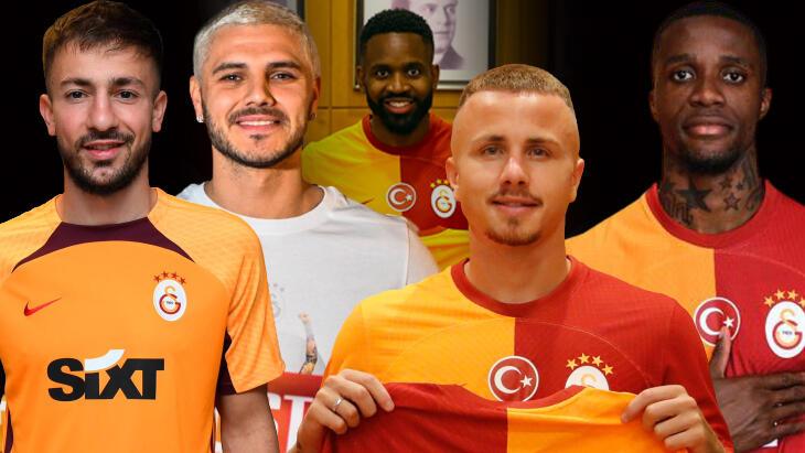 Galatasaray'da yeni transferler taraftarla buluştu! Fenerbahçe'ye Wilfried Zaha göndermesi