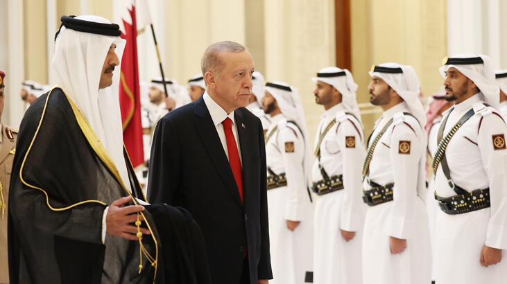 Körfez cinsinde ikinci durak Katar! Erdoğan ve Al Sani bir ortaya geldi