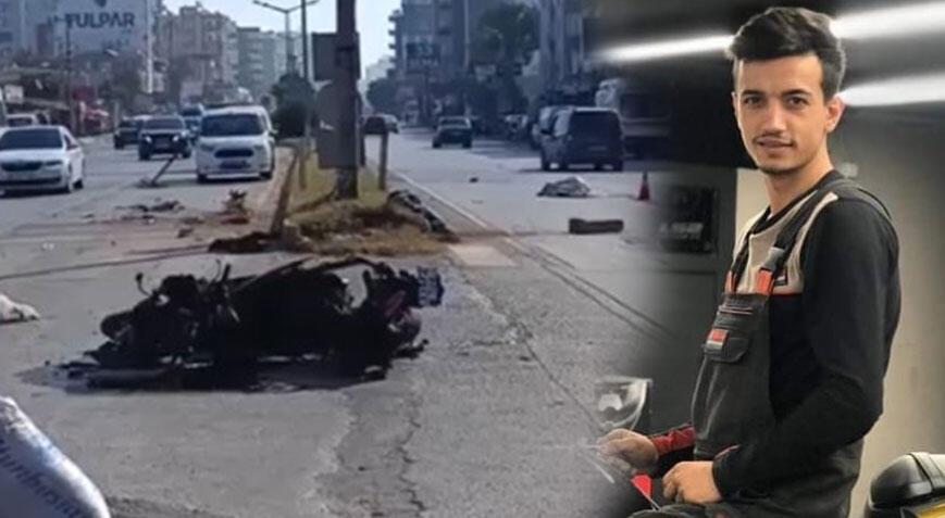 Mersin'de kahreden olay! Refüje çarpan motosikletteki 2 arkadaş öldü